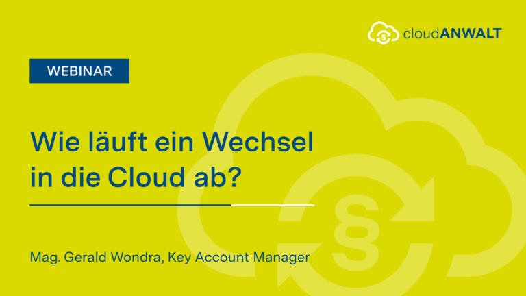 Wie läuft ein Wechsel in die Cloud ab?